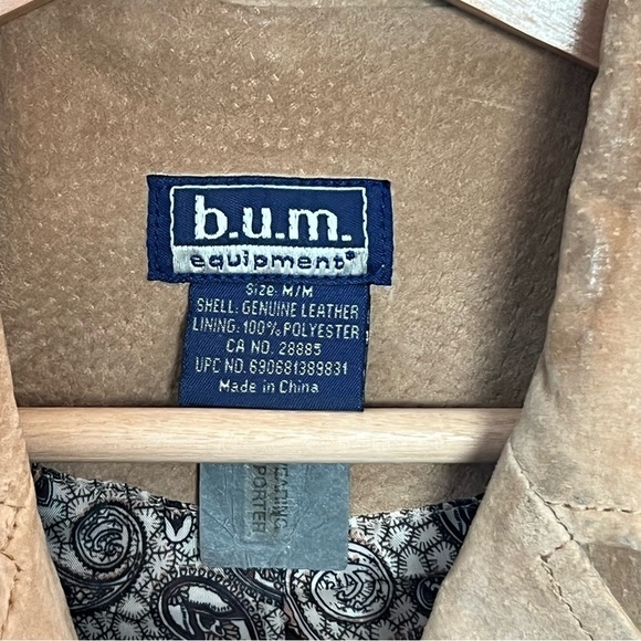 Vintage Tan suede Utility short jacket - Picture 5 of 10